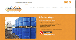 Desktop Screenshot of hazardouswasteexperts.com